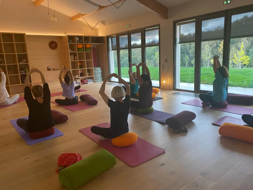 La salle libellule de Villamavie lors d'un stage Yoga