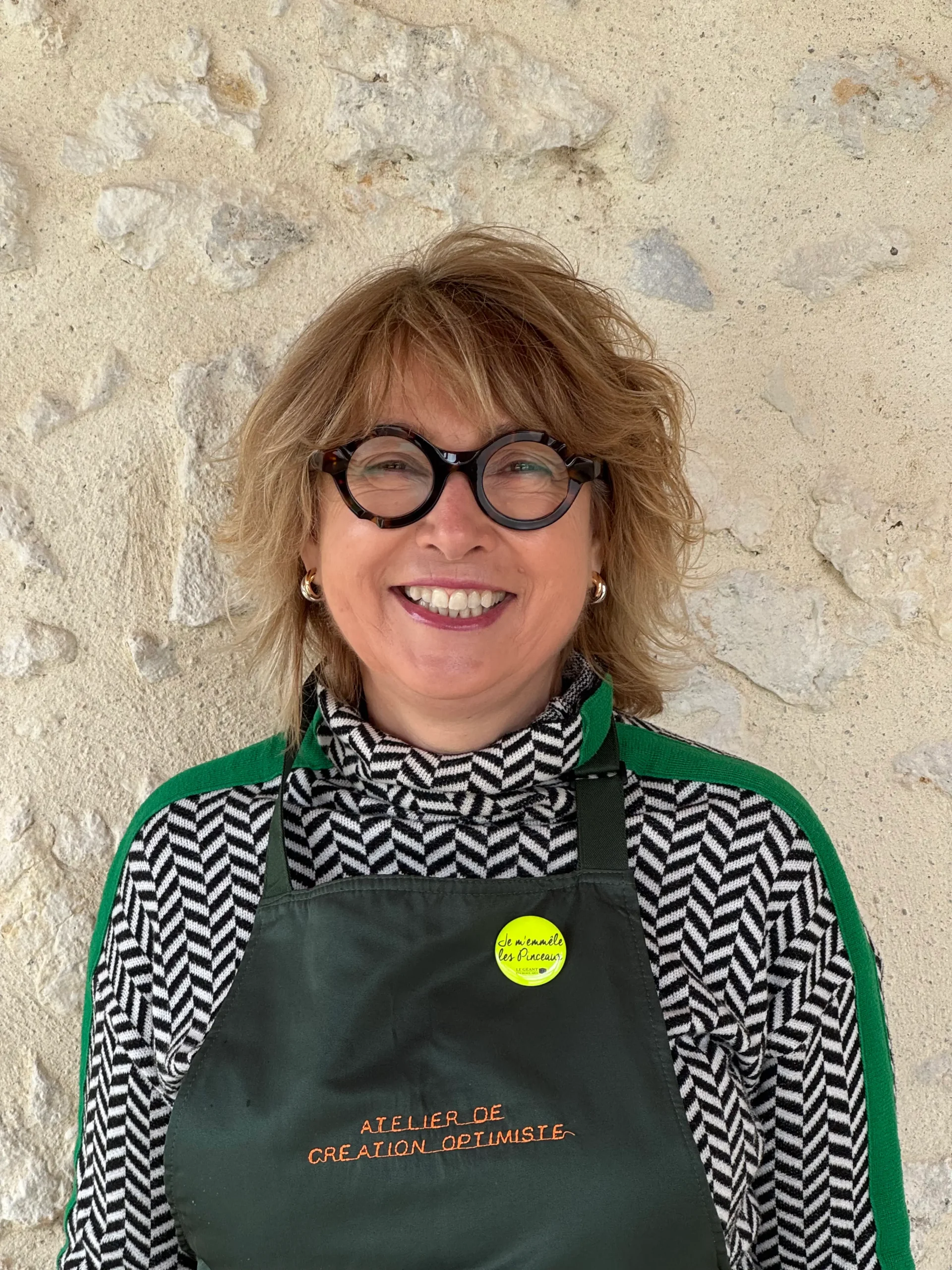 Artiste, créatrice de l'atelier optimiste